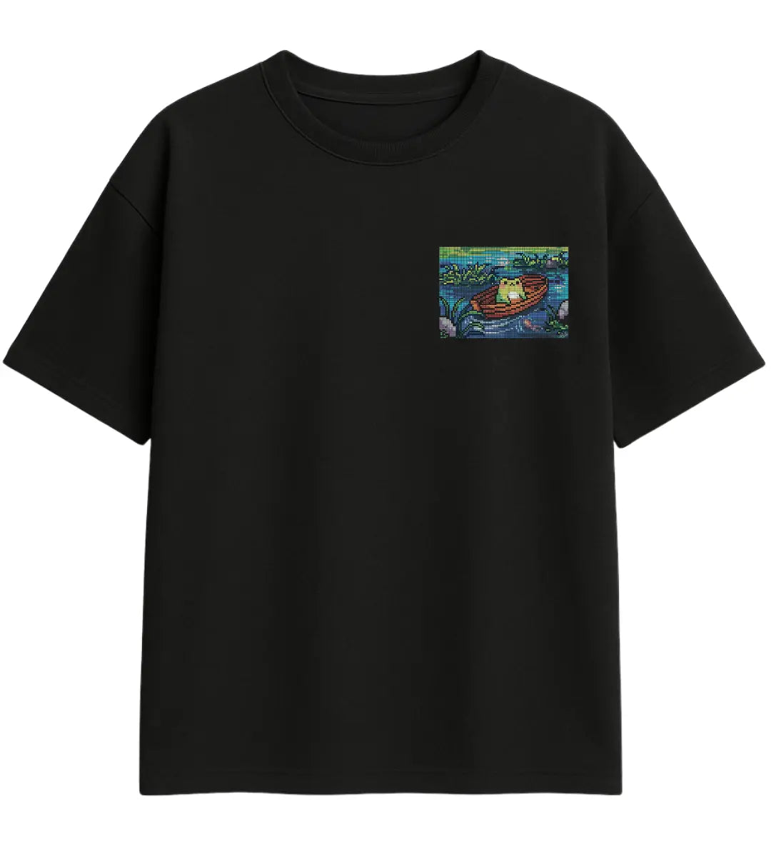 Pixel Serenity Oversize T-Shirt Lorinfo