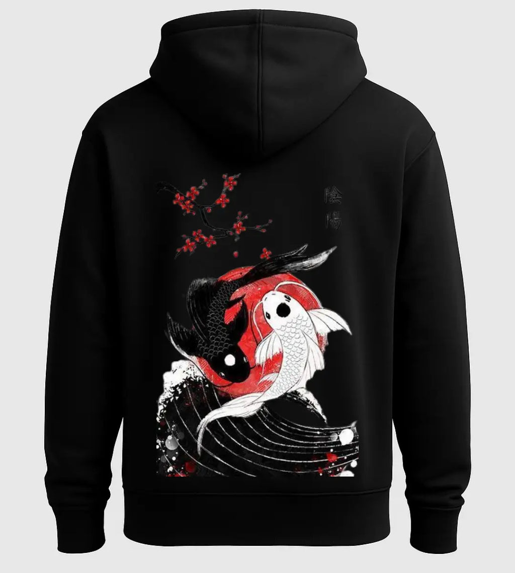 Blossom Yin Yang  Hoodie Lorinfo
