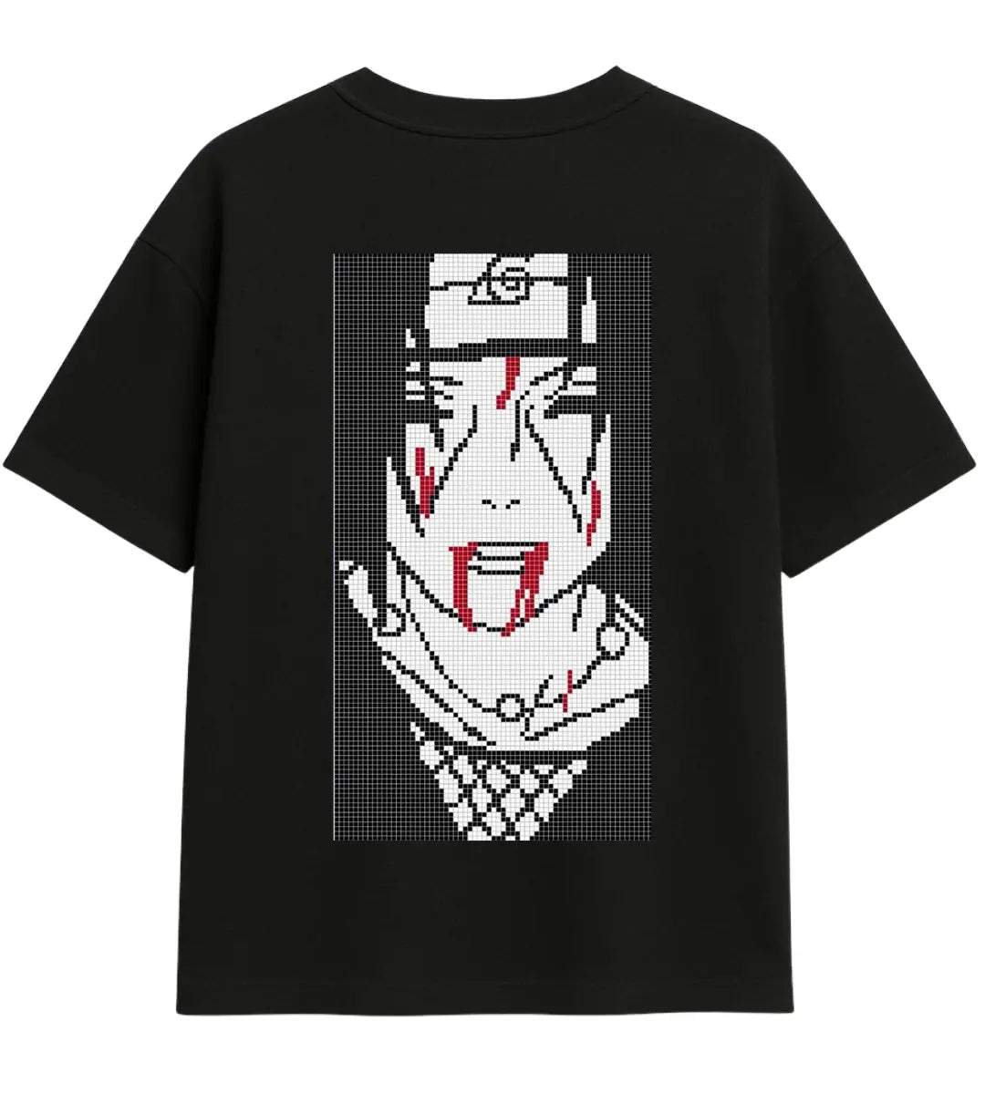 Pixel Itachi Uchiha Oversize T-Shirt Lorinfo