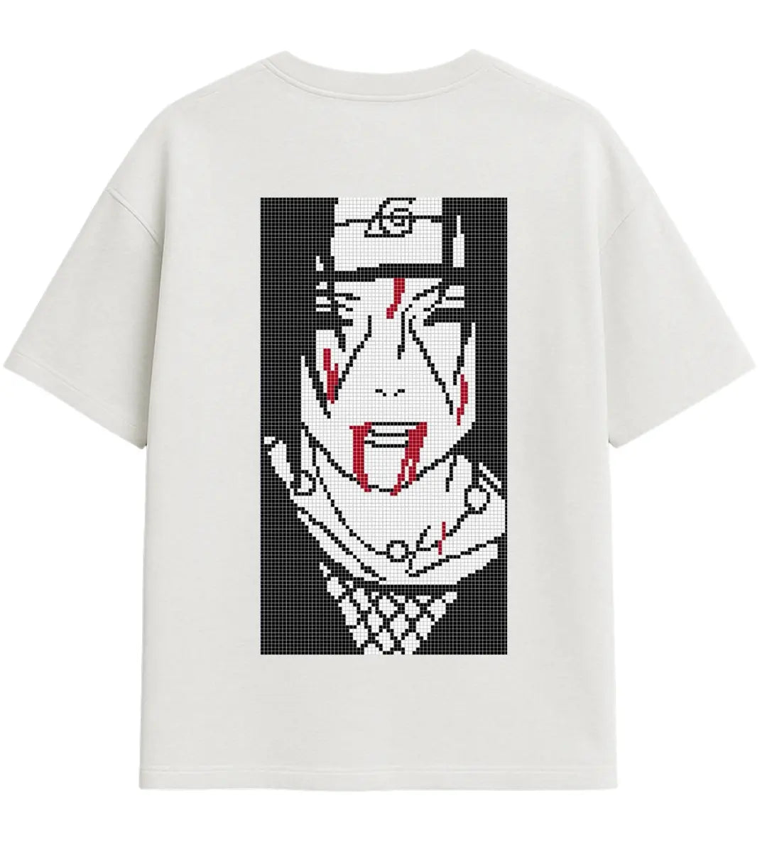 Pixel Itachi Uchiha Oversize T-Shirt Lorinfo