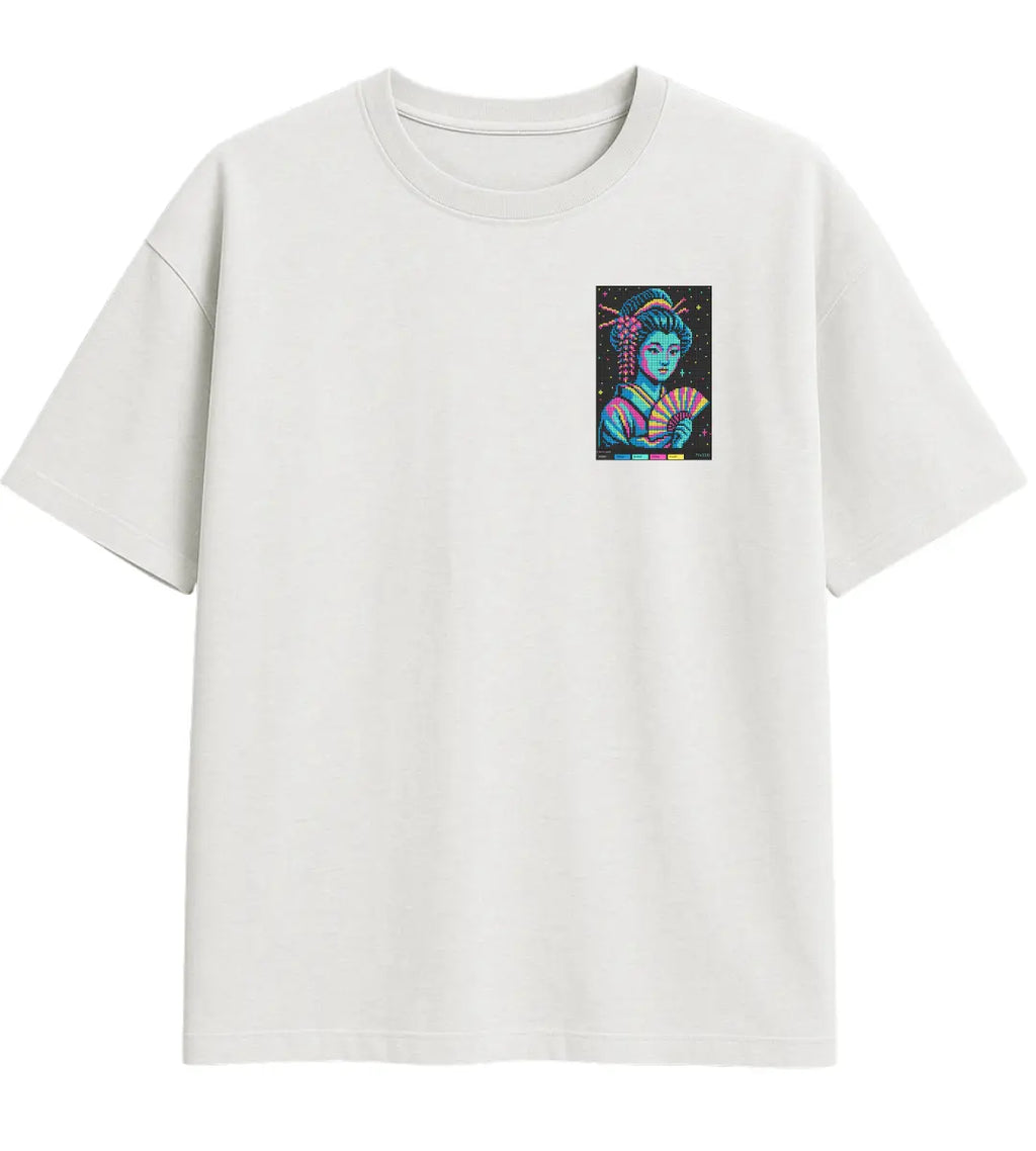 Cyber Geisha Oversize T-Shirt Lorinfo