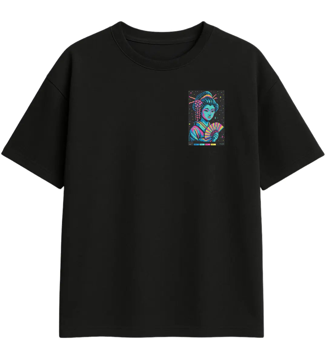 Cyber Geisha Oversize T-Shirt Lorinfo
