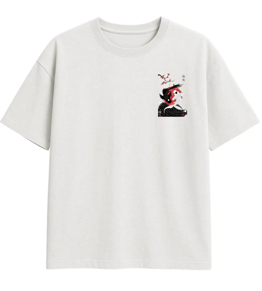 Blossom Yin Yang  Oversize T-Shirt Lorinfo