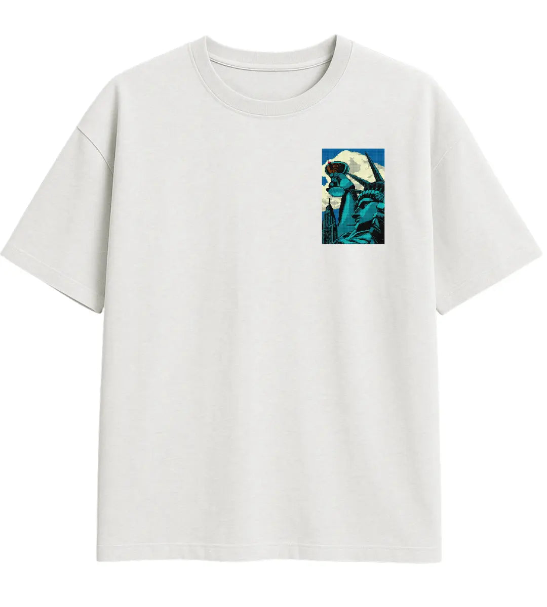 Liberty Pixels Oversize T-Shirt Lorinfo