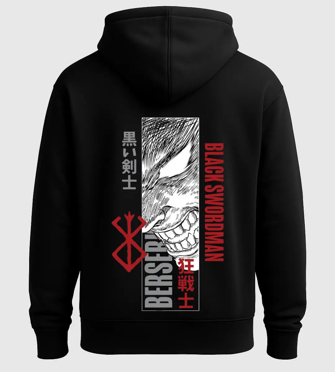 Berserk Black Swordsman Hoodie Lorinfo