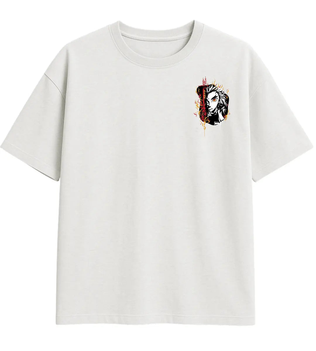 Ashen Flame Oversize T-Shirt Lorinfo