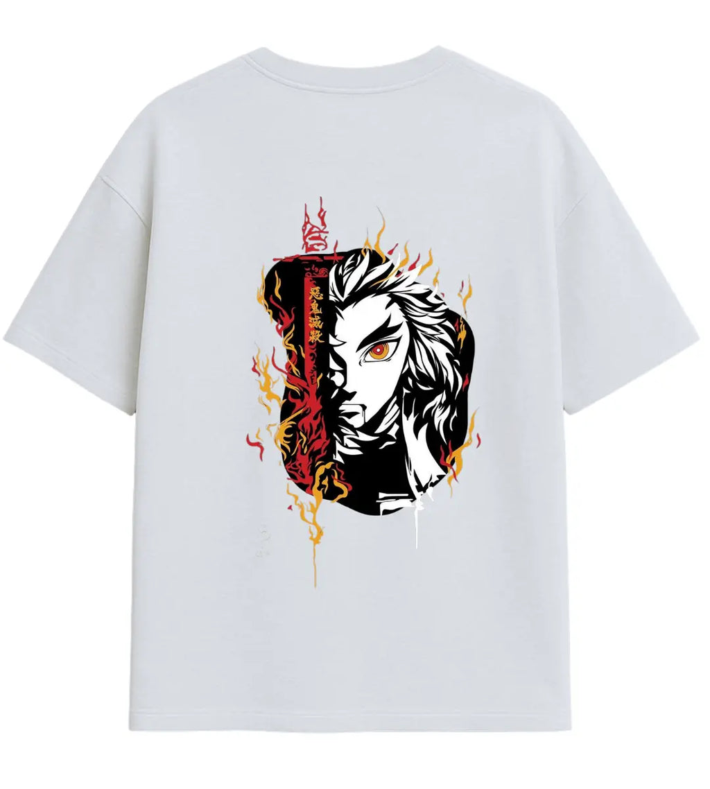 Ashen Flame Oversize T-Shirt Lorinfo
