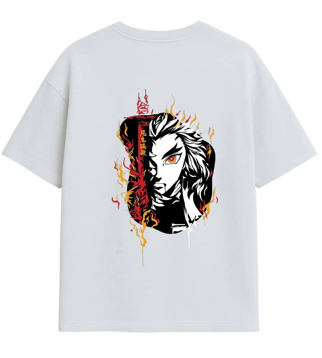 Ashen Flame Oversize T-Shirt Lorinfo