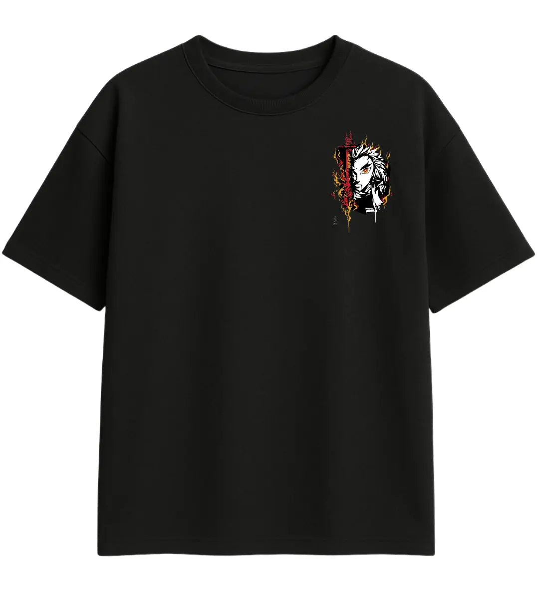 Ashen Flame Oversize T-Shirt Lorinfo