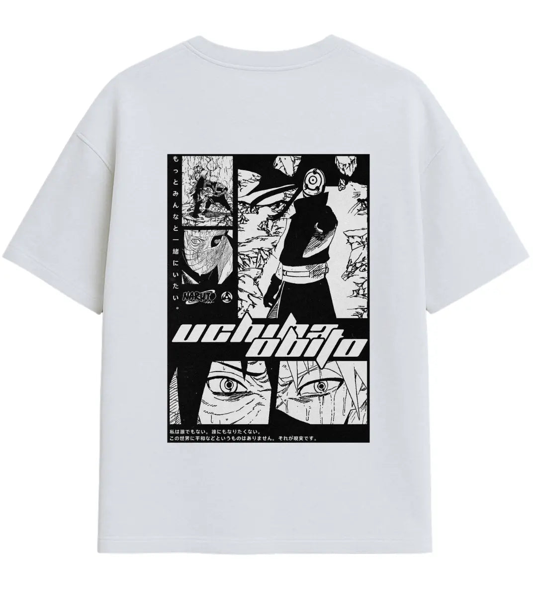 Uchiha Obito Manga Oversize T-Shirt Lorinfo