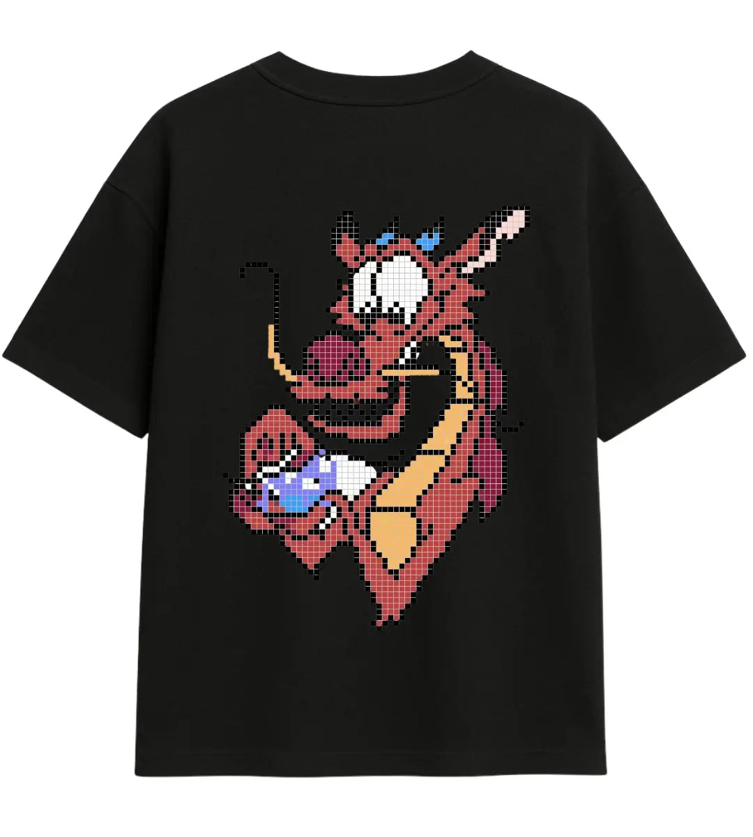 Pixel Dragon Oversize T-Shirt Lorinfo
