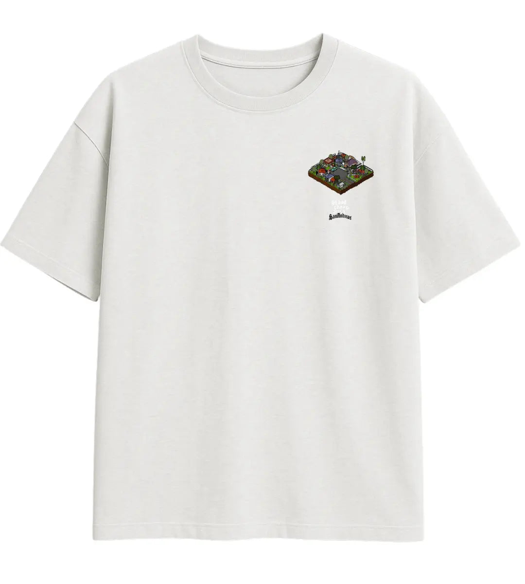San Andreas Pixels Oversize T-Shirt Lorinfo