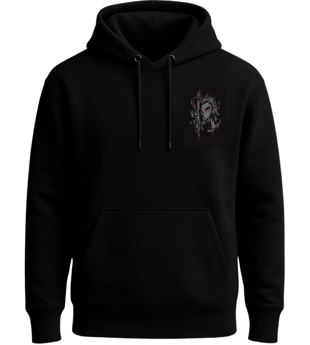 Kitsune Flame Hoodie Lorinfo
