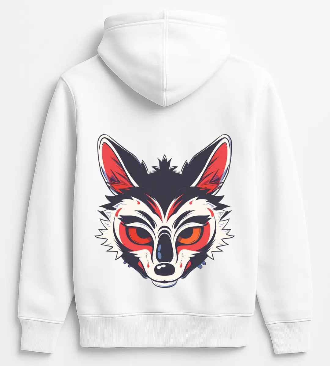 Ateş Göz Kitsune Hoodie Lorinfo