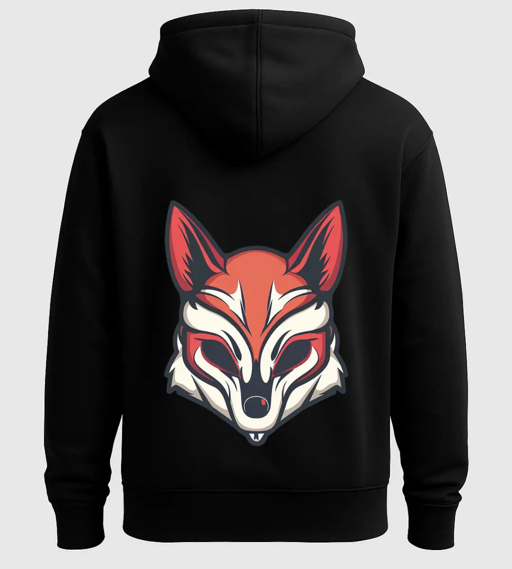 Gizemli Tilki Maskesi Hoodie Lorinfo