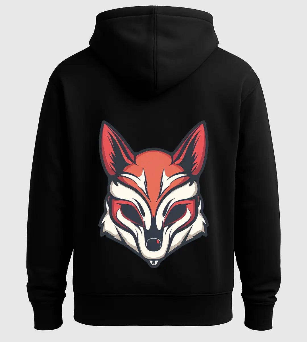 Gizemli Tilki Maskesi Hoodie Lorinfo