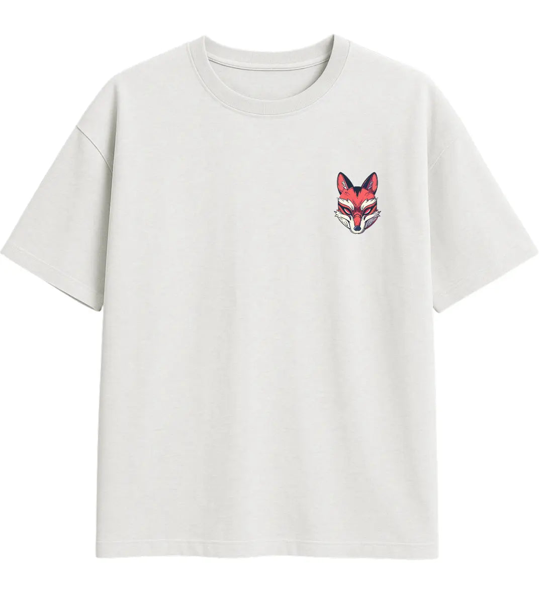 Kan Kırmızı Tilki Oversize T-Shirt Lorinfo