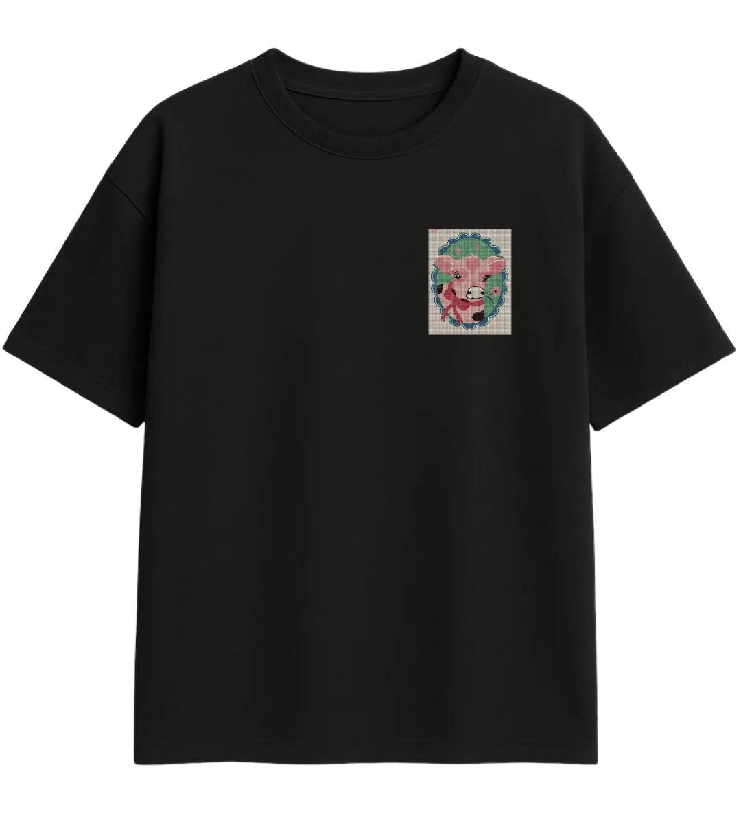 Sweet Pixel Cow Oversize T-Shirt Lorinfo
