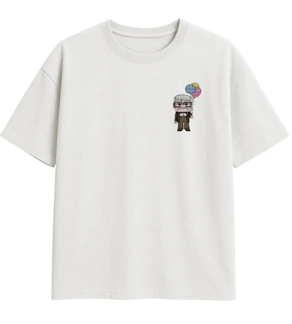 Pixel Grandpa Oversize T-Shirt Lorinfo