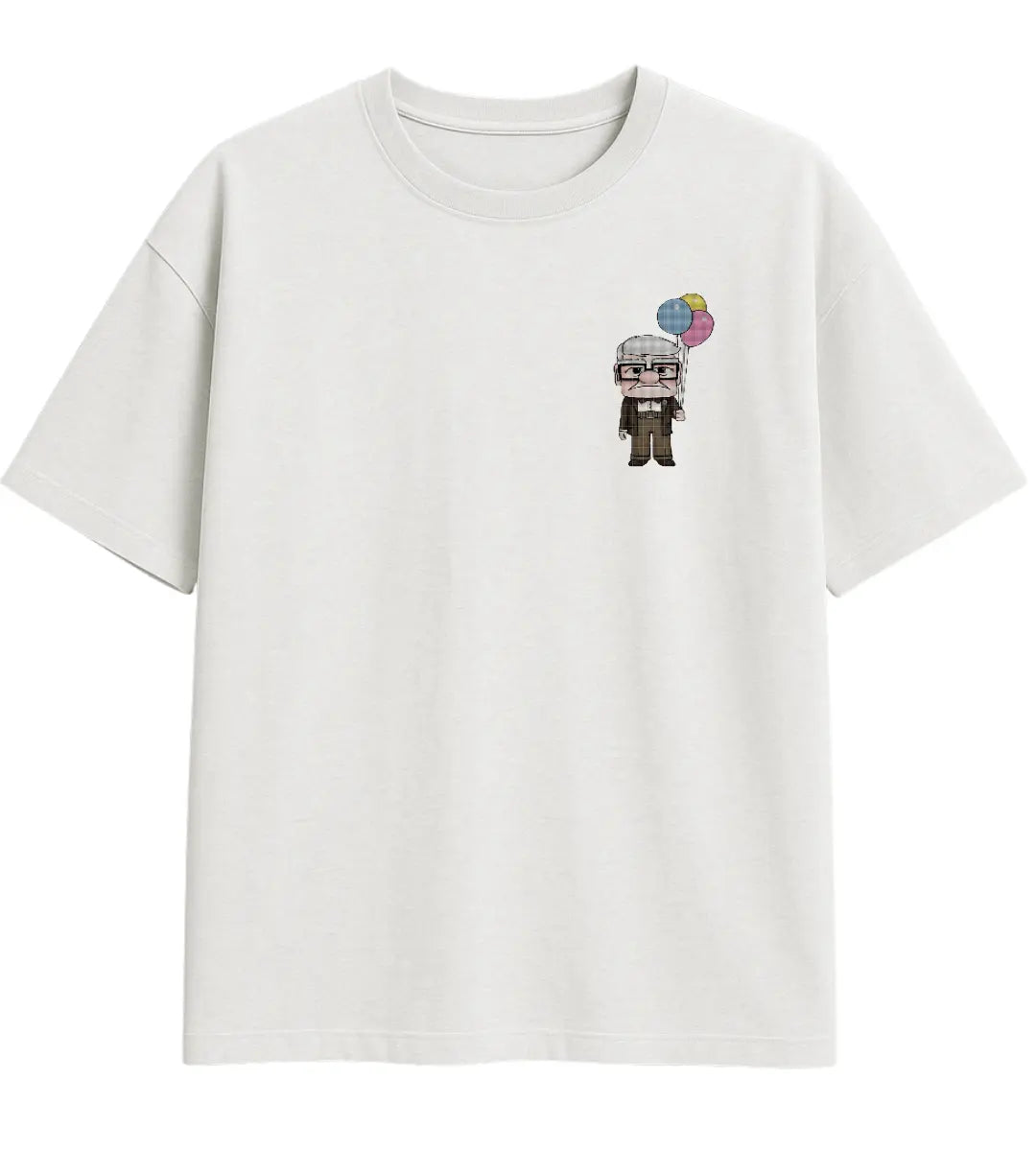 Pixel Grandpa Oversize T-Shirt Lorinfo
