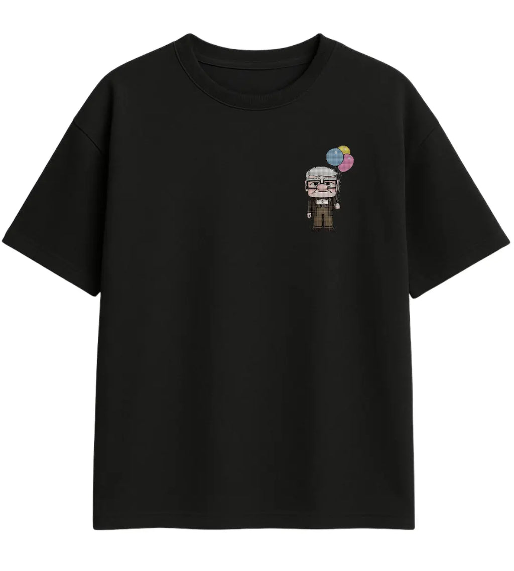 Pixel Grandpa Oversize T-Shirt Lorinfo