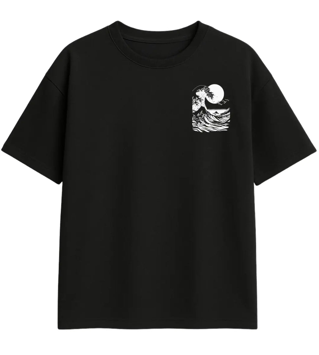 Great Pixel Wave Oversize T-Shirt Lorinfo