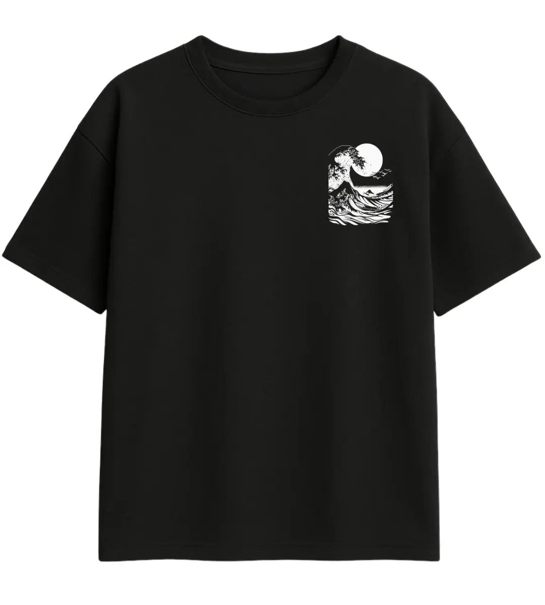 Great Pixel Wave Oversize T-Shirt Lorinfo