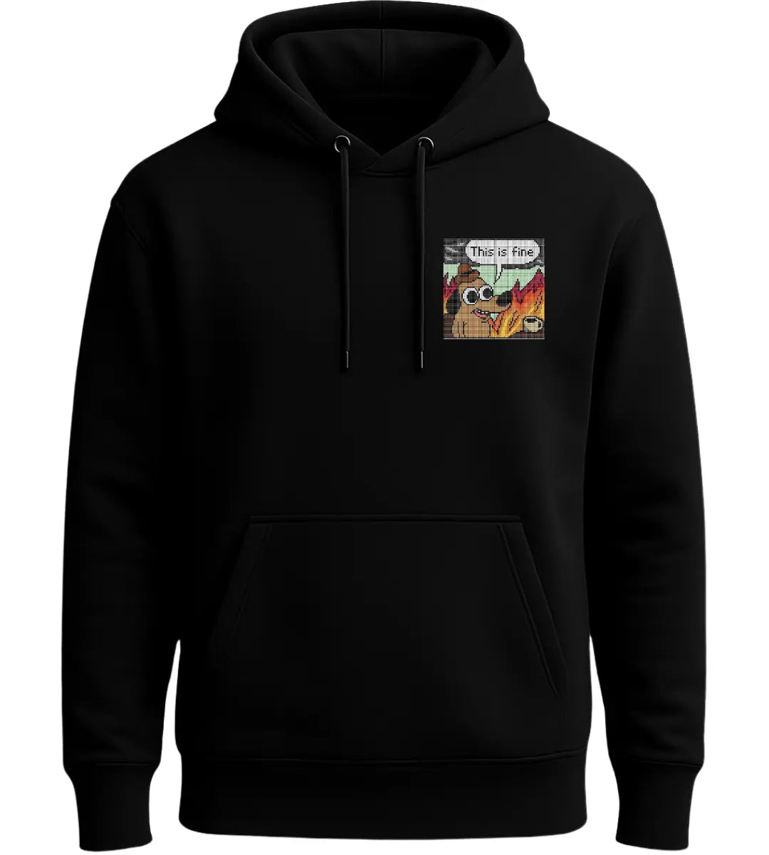 This Is Fine Hoodie Lorinfo