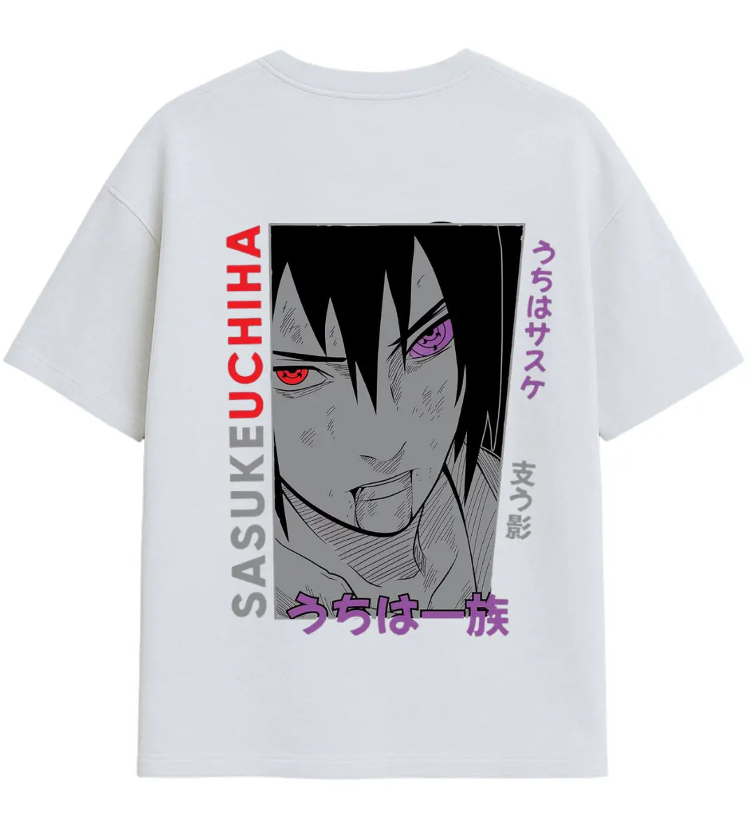 Sasuke Rinnegan Eye Oversize T-Shirt Lorinfo
