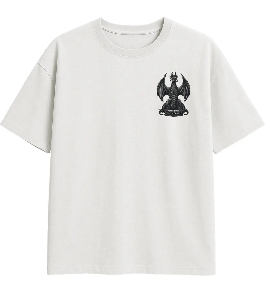 Dark Guardian Dragon Oversize T-Shirt Lorinfo