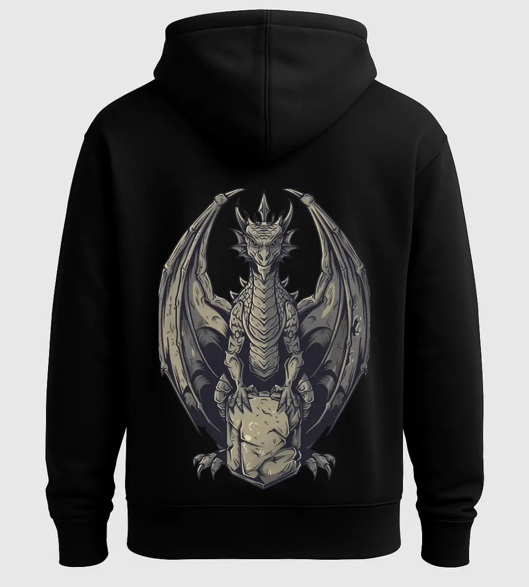 Stone Dragon Sentinel Hoodie Lorinfo
