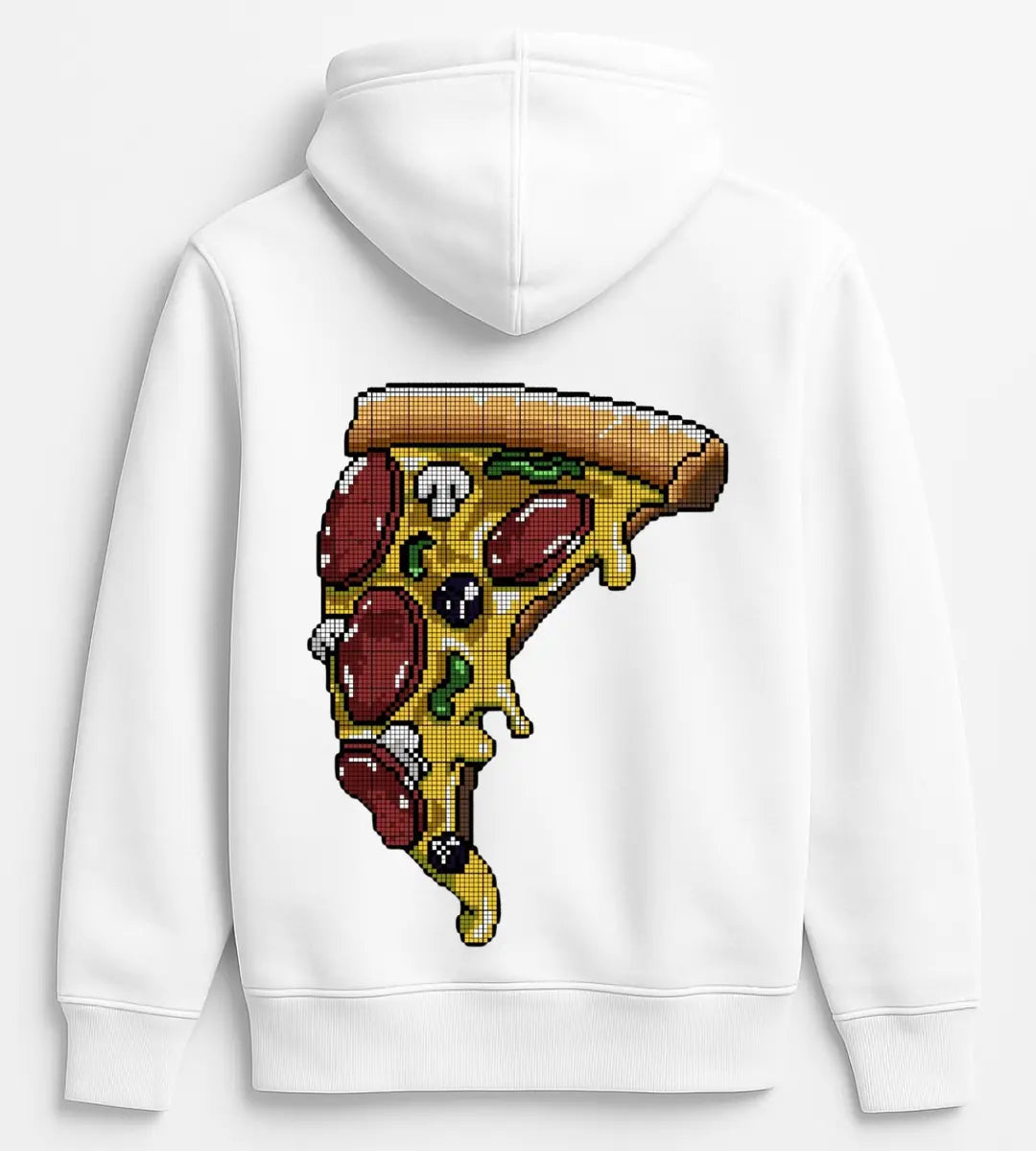 Pixel Pizza Slice Hoodie Lorinfo