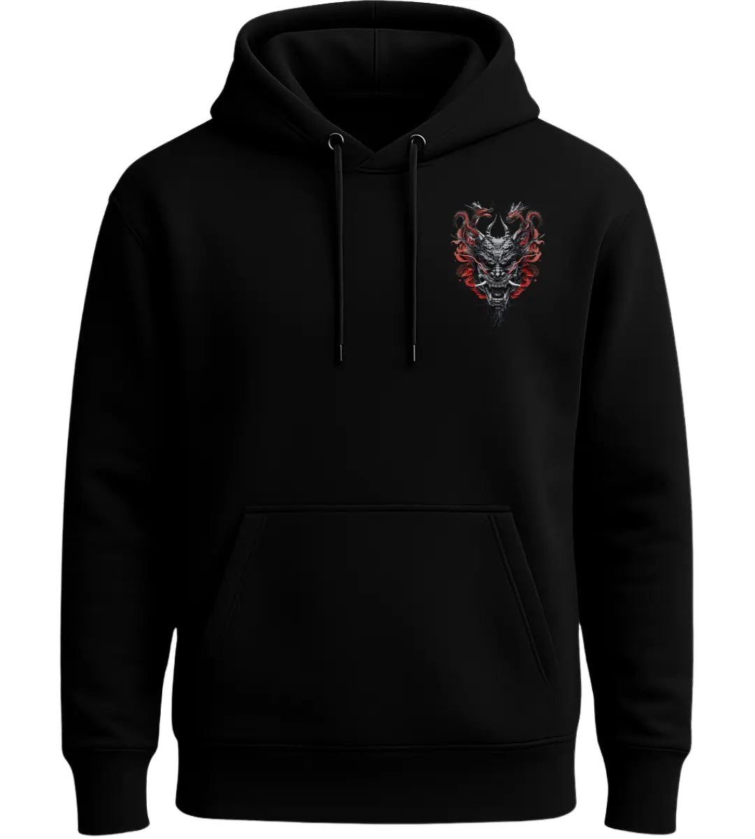 Twin Dragon Samurai Hoodie Lorinfo