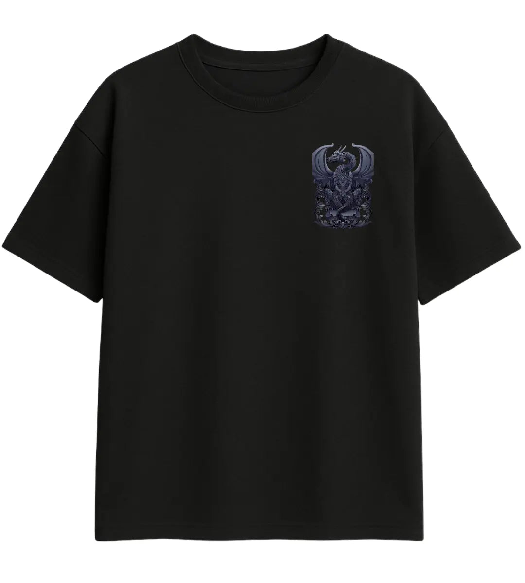 Royal Crest Dragon Oversize T-Shirt Lorinfo