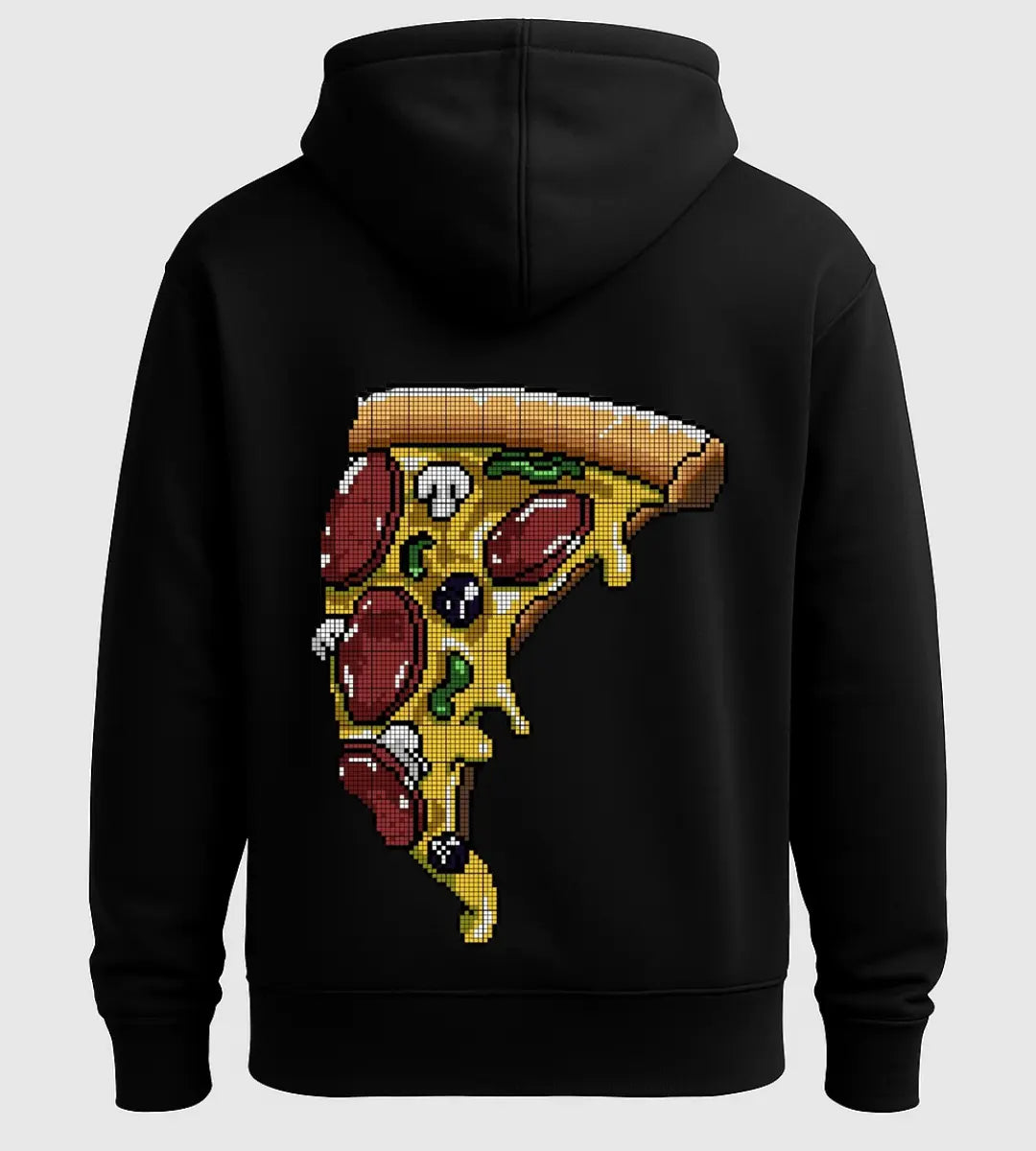 Pixel Pizza Slice Hoodie Lorinfo