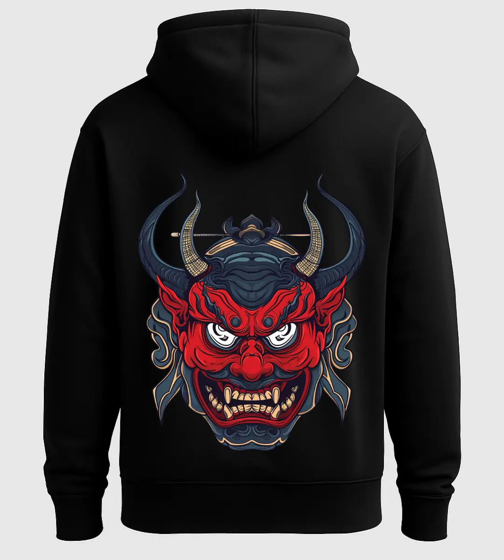 Red Oni Rage Hoodie Lorinfo