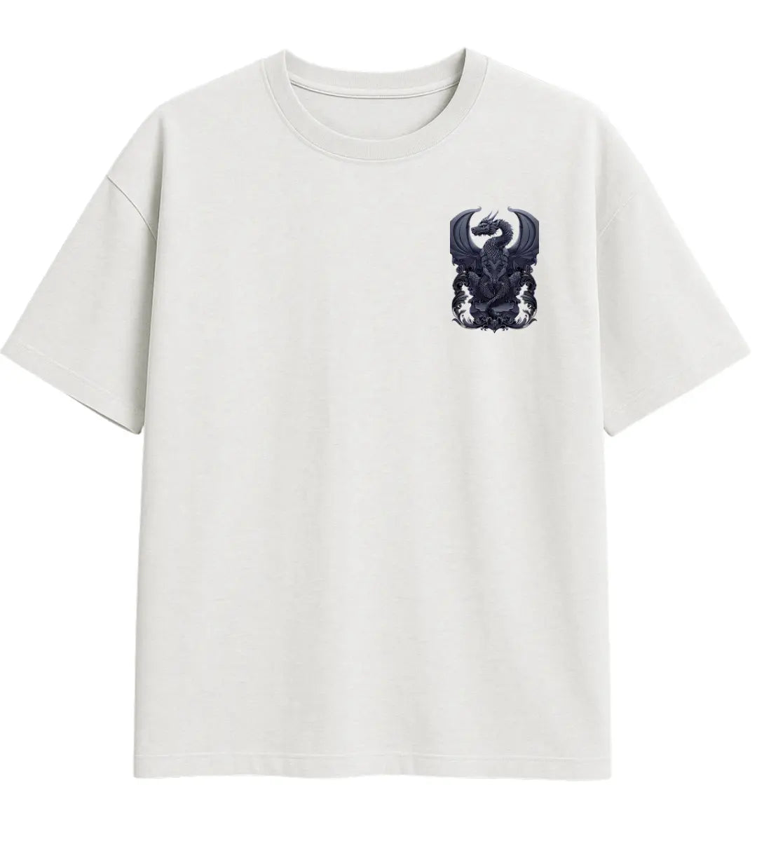 Royal Crest Dragon Oversize T-Shirt Lorinfo