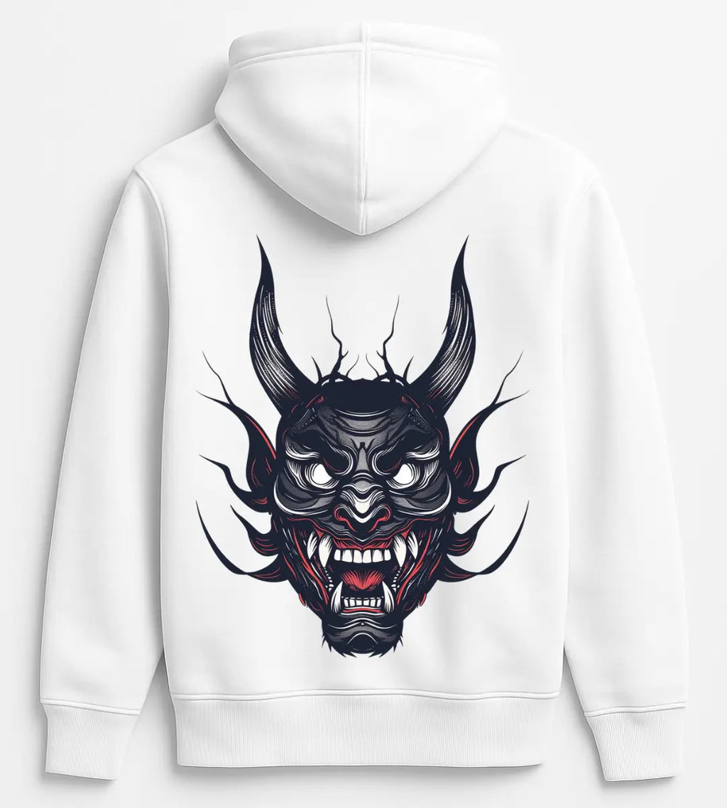Shadow Oni Mask Hoodie Lorinfo