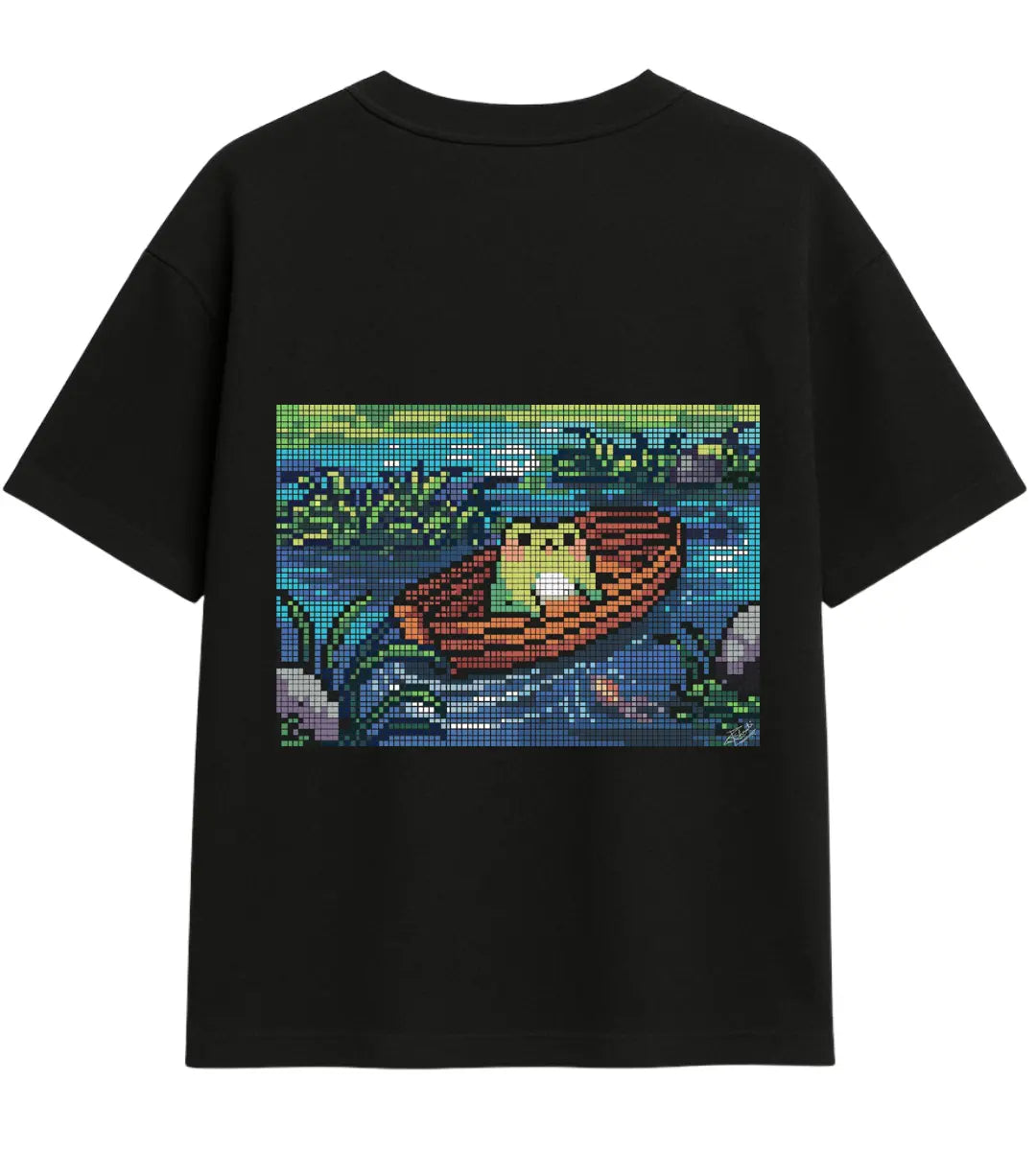Pixel Serenity Oversize T-Shirt Lorinfo