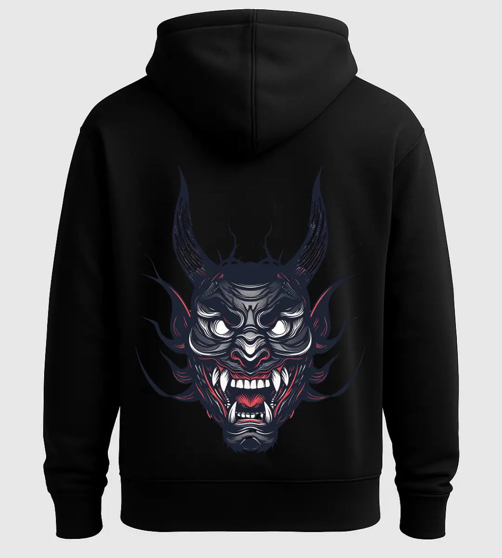 Shadow Oni Mask Hoodie Lorinfo
