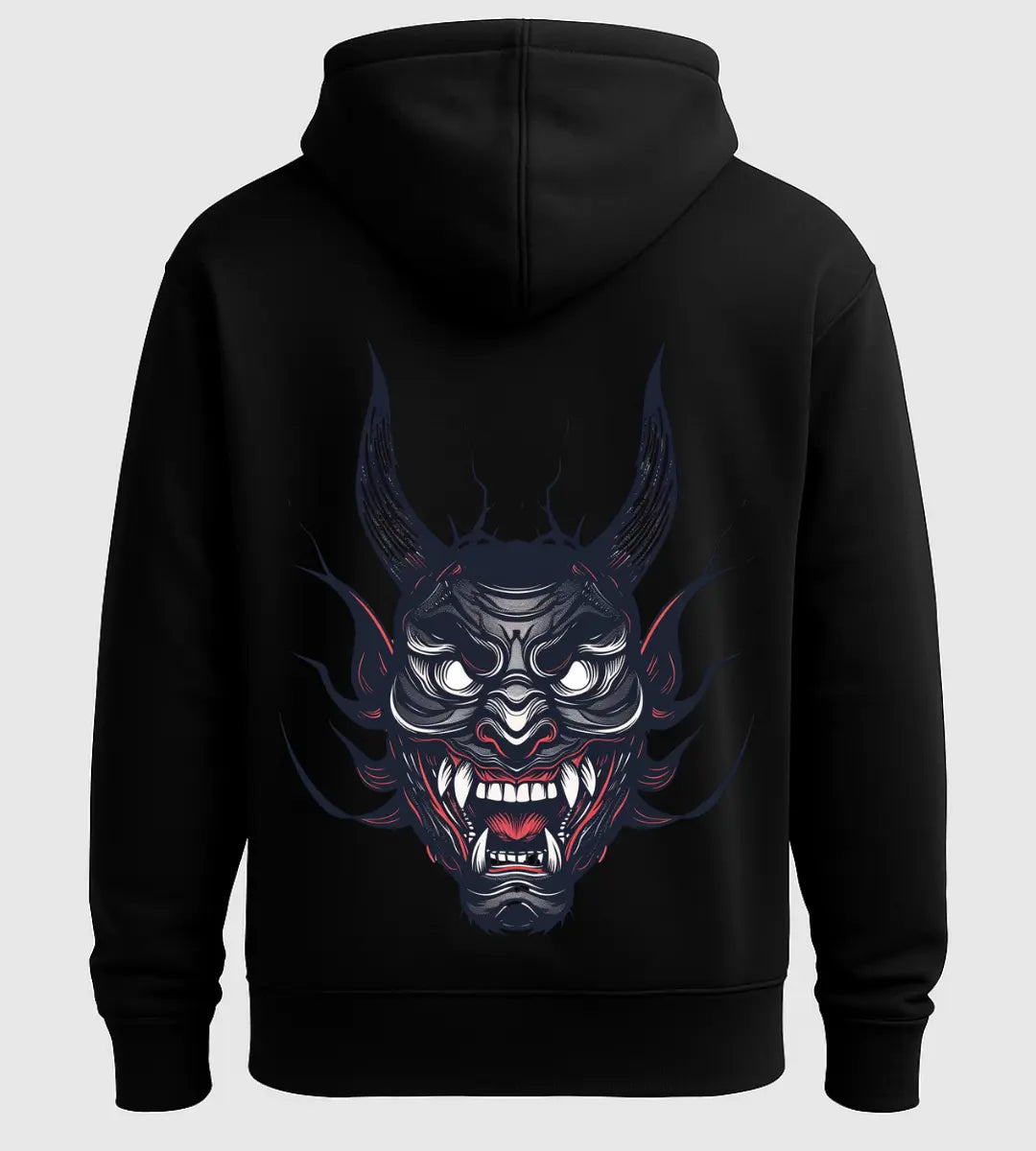 Shadow Oni Mask Hoodie Lorinfo