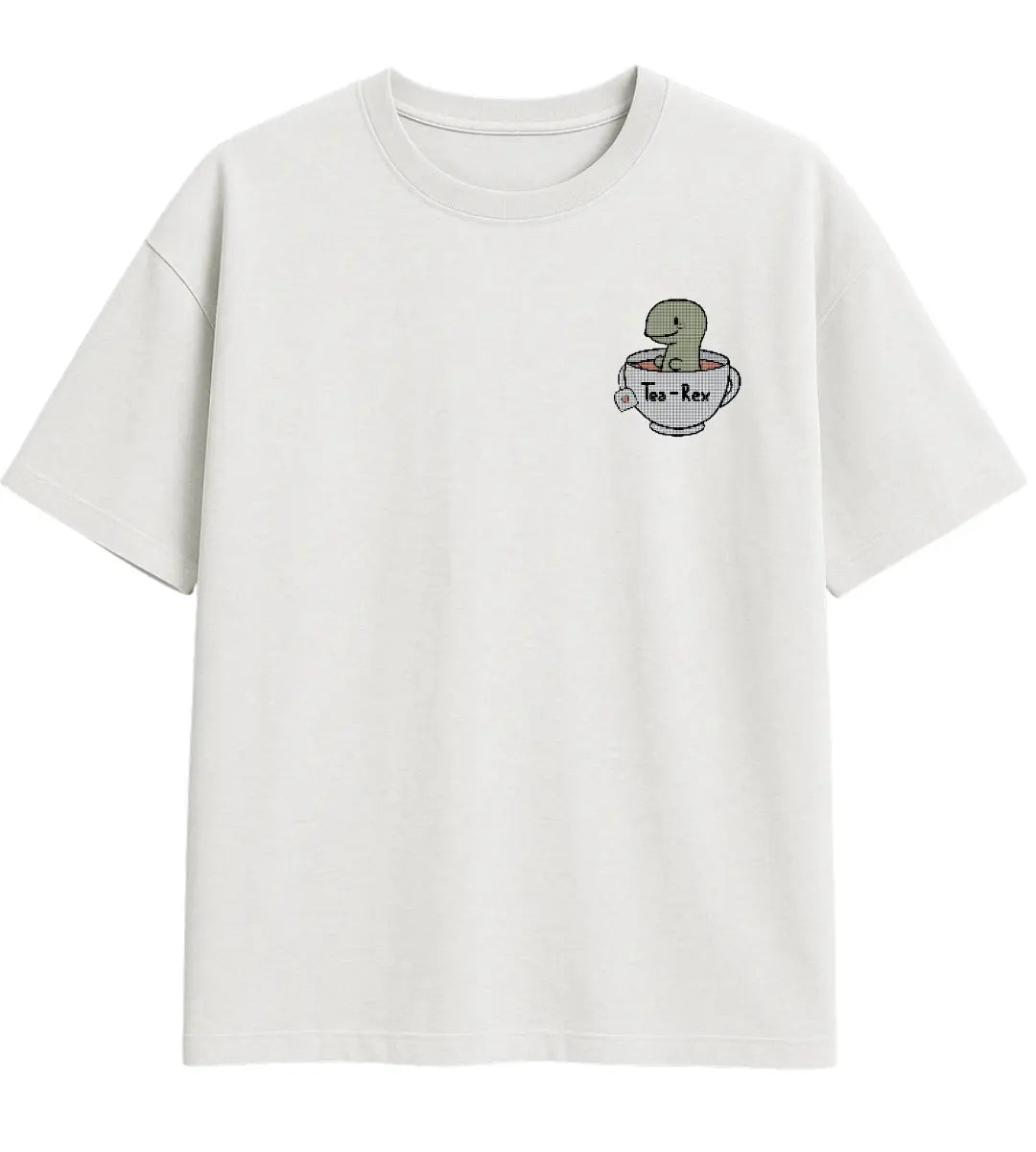 Tea-Rex Mug Oversize T-Shirt Lorinfo