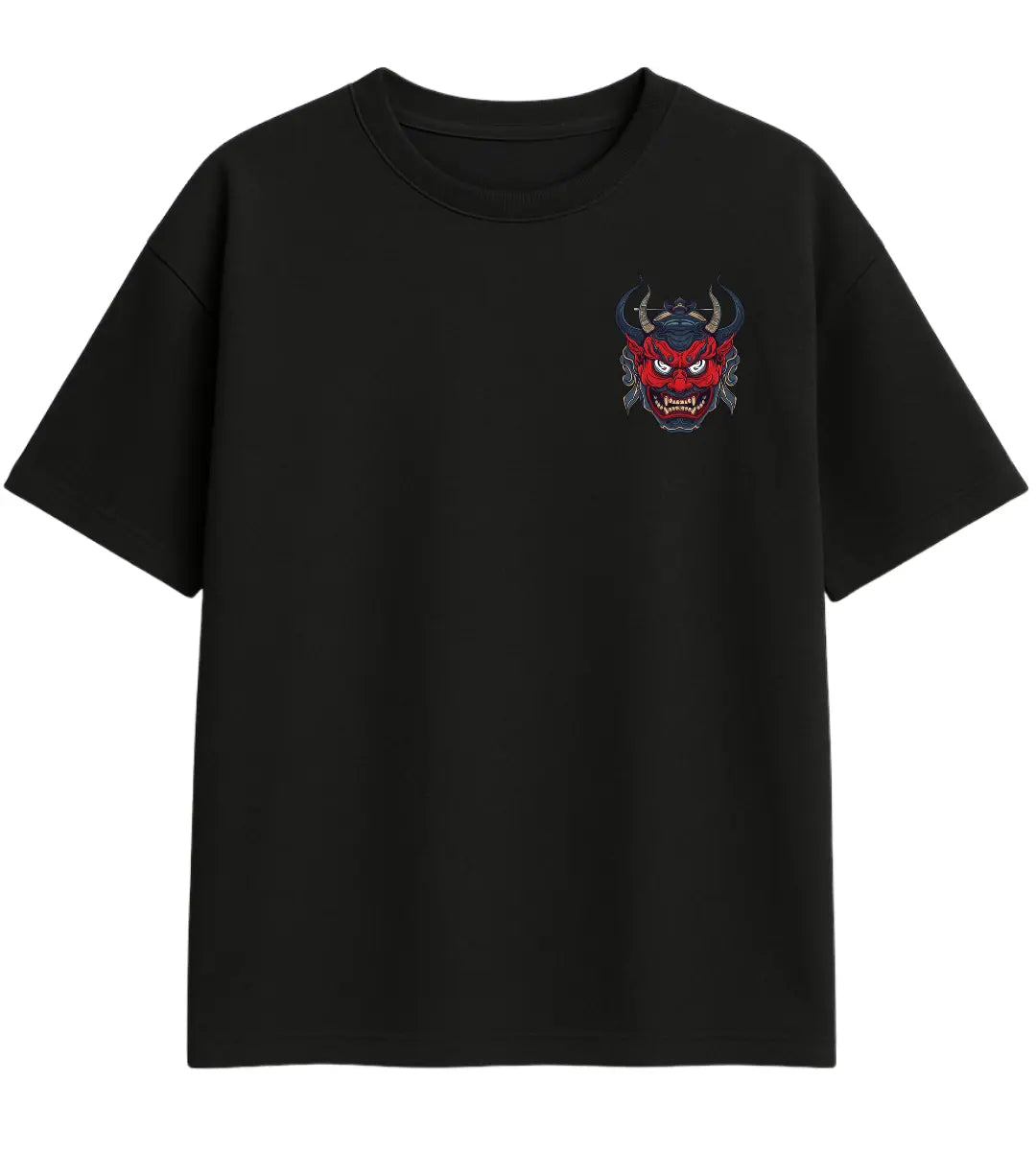 Red Oni Rage Oversize T-Shirt Lorinfo