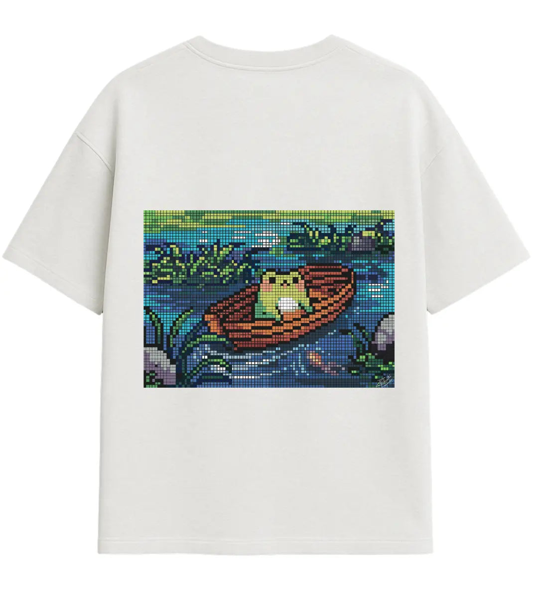 Pixel Serenity Oversize T-Shirt Lorinfo