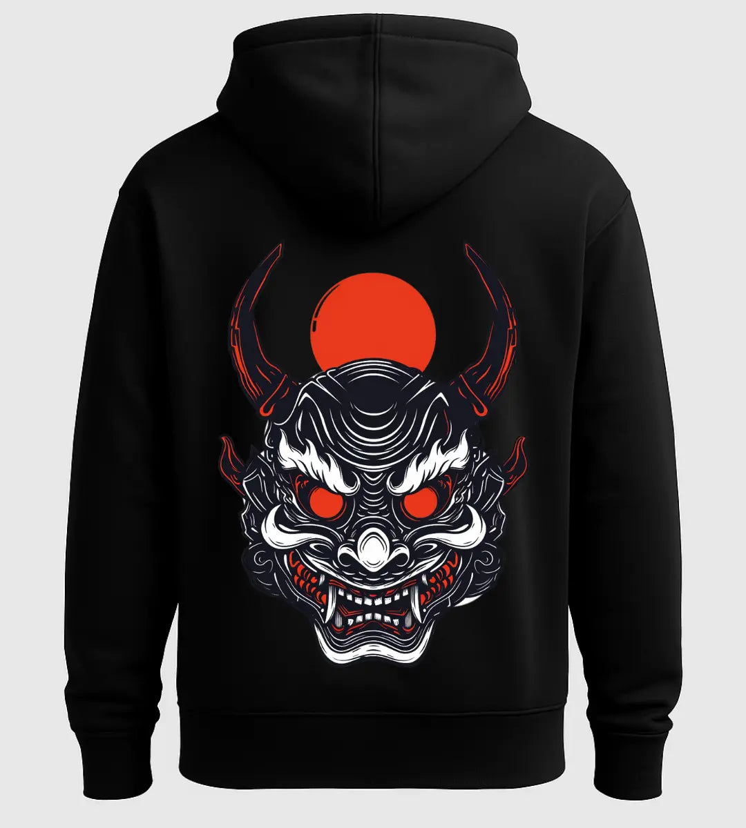 Rising Sun Oni Hoodie Lorinfo