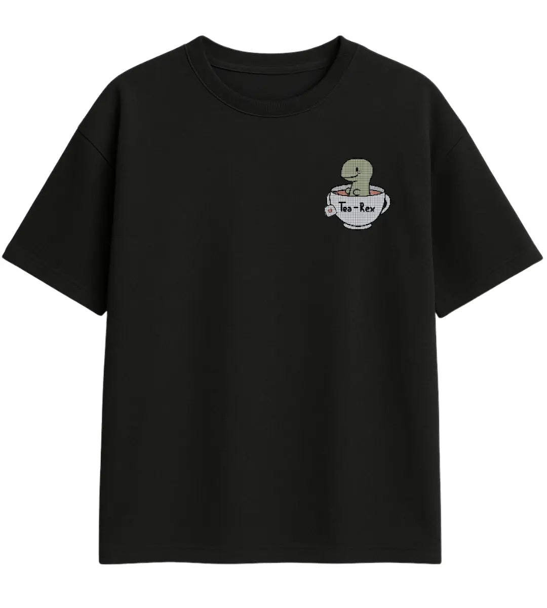 Tea-Rex Mug Oversize T-Shirt Lorinfo