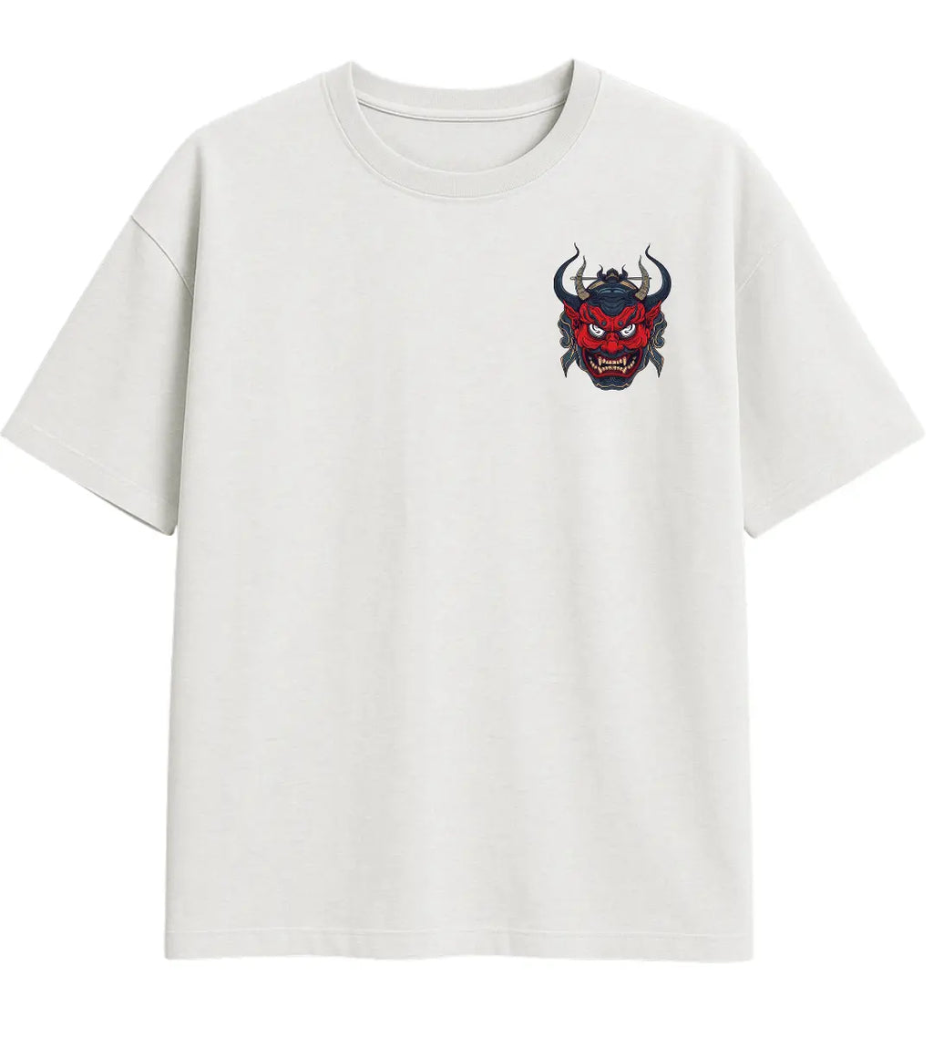 Red Oni Rage Oversize T-Shirt Lorinfo
