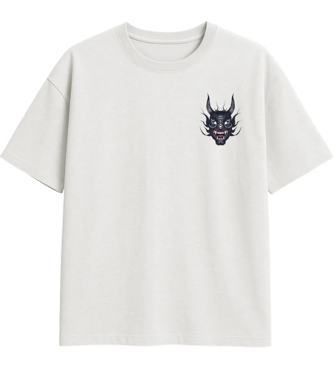 Shadow Oni Mask Oversize T-Shirt Lorinfo