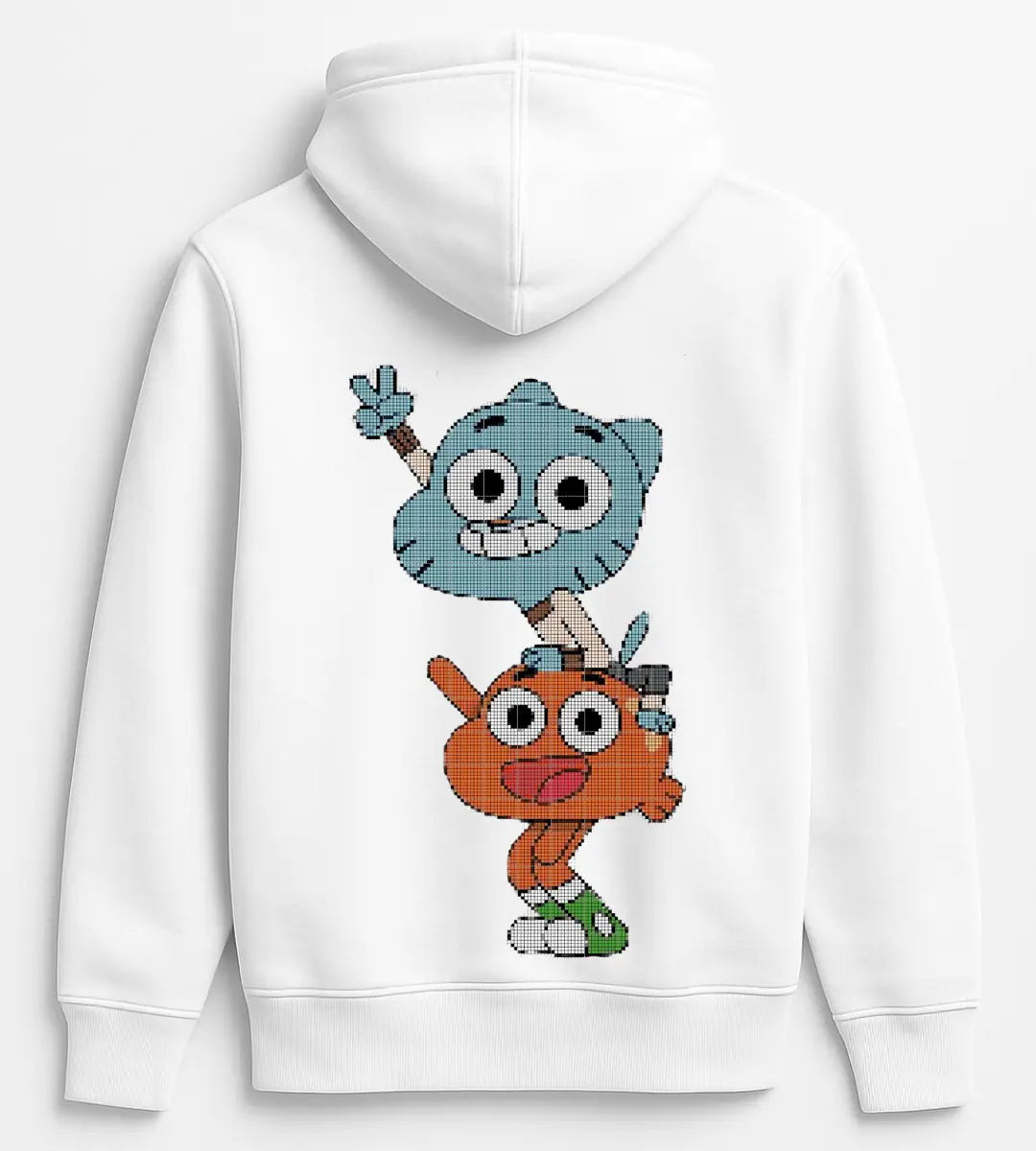 Pixel Gumball & Darwin Hoodie Lorinfo