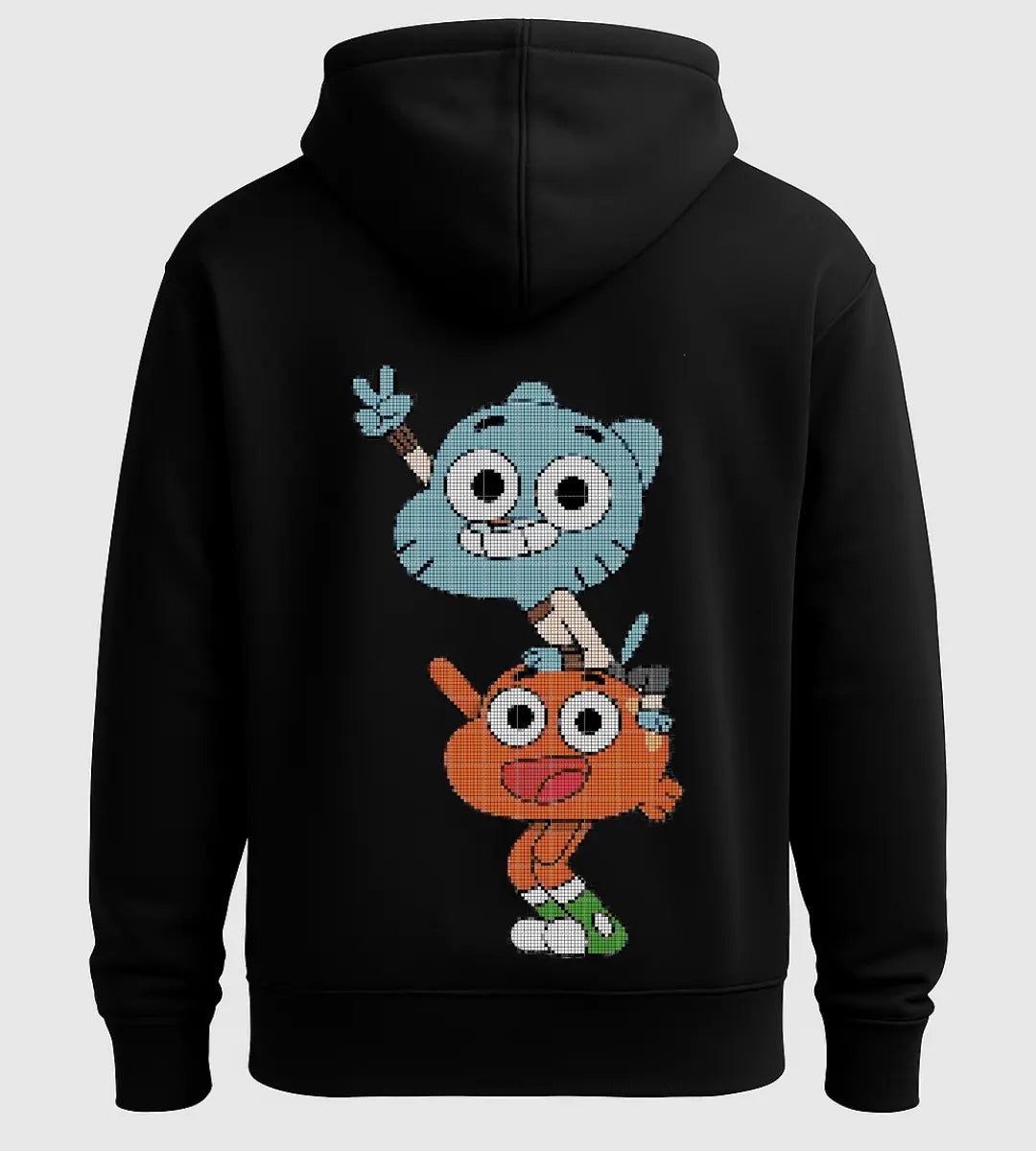 Pixel Gumball & Darwin Hoodie Lorinfo